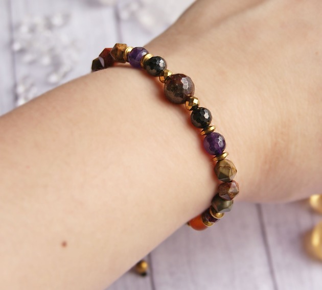 bransoletki z kamieni naturalnych BARAN - premium II - zodiac collection