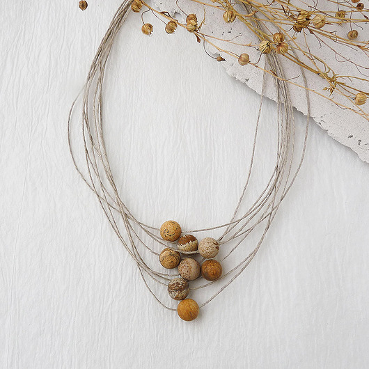 kolie Groszki Naszyjnik 001