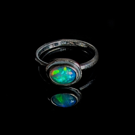 pierścionki srebrne Pierścionek little paradise- opal