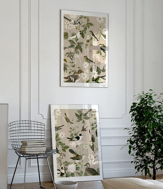 plakaty Plakat Dyptyk ptaki  40x60 cm