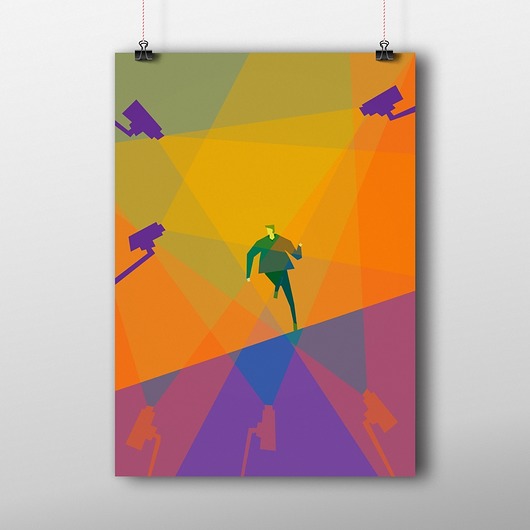 W ASYŚCIE KAMER | Plakat A2 Oskar Tomecki