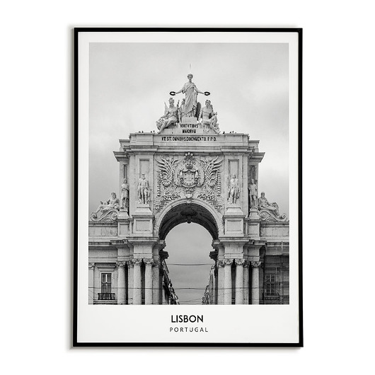 plakaty Plakat miasto PORTUGALIA - LIZBONA  obraz