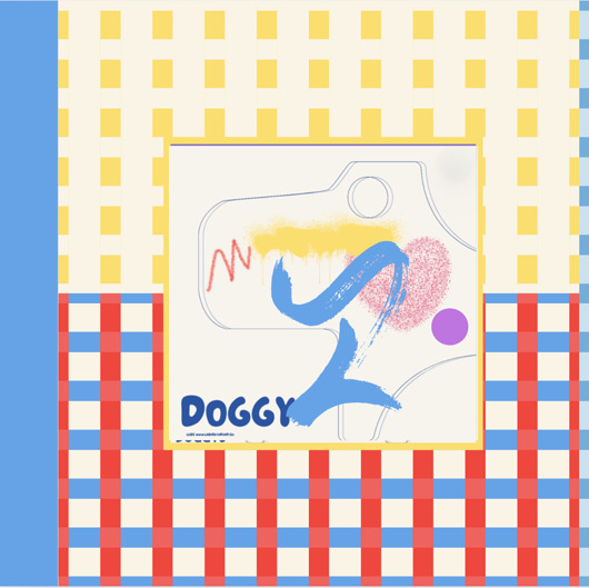 obrazy i plakaty do pokoju dziecięcego Doggy - kolorowanka , malowanka na płótnie , ZAKROPKUJ , ZAKRESKUJ , ...