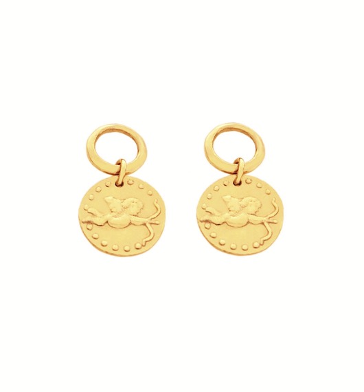 Kolczyki pozłacane "El amor" Ker Jewellery