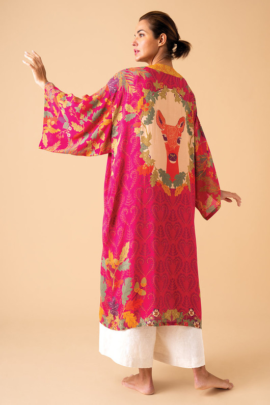 szlafroki damskie Kimono szlafrok  -Magic Garden