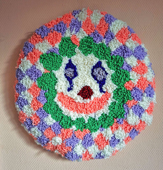 tekstylia - różne Kilim punch needle AUTOPORTRET