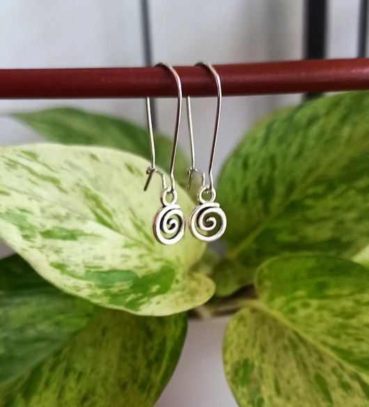 kolczyki wire wrapping Kolczyki z zawijaskami