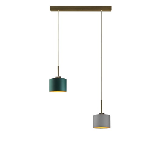 Nowoczesna lampa wisząca 2-płomienna do salonu MONTANA GOLD LYSNE