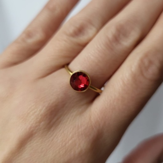pierścionki złote Pierścionek z kryształem Crystal Love