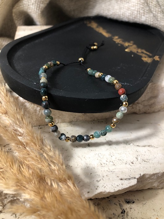 bransoletki z kamieni naturalnych Bransoletka agat indyjski