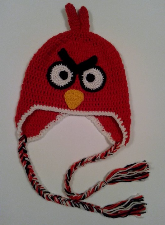 czapki dziecięce Angry Birds - czerwony