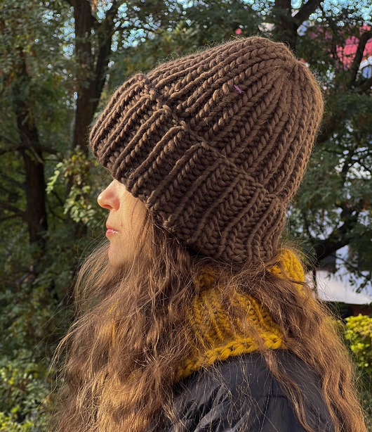 czapki damskie Zimowa czapka z wełny peruwiańskiej Lumi ciemne khaki