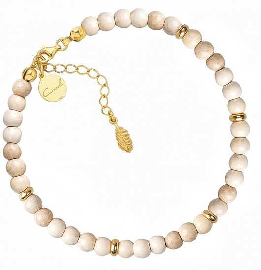 Bransoletka z marmuru i srebra 925 pozłacanego Coccola JEWELLERY