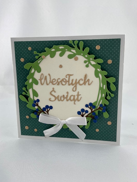 kartki scrapbooking Kartka świąteczna