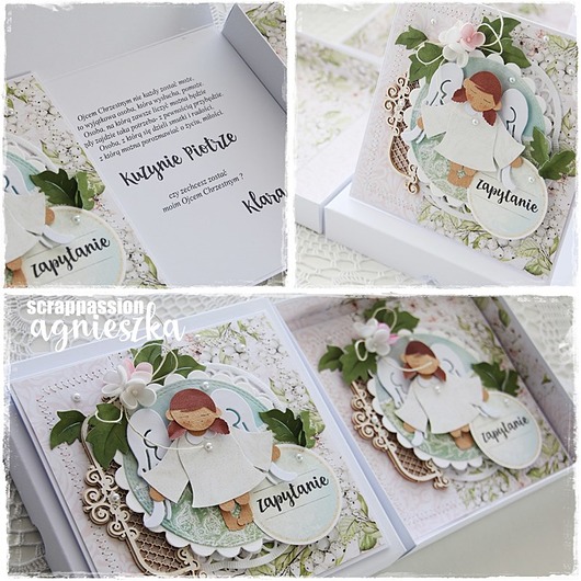 kartki scrapbooking Zapytanie -czy zostaniesz moim chrzestnym