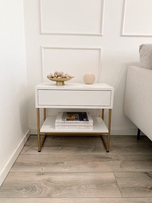 szafki Cameron- szafka nocna z szufladą, stolik nocny, szafka, pokój