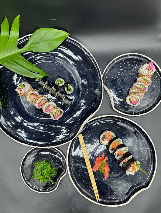 patery i talerze Manu Moon Stardust - zestaw 3 talerzy - Trojaczki