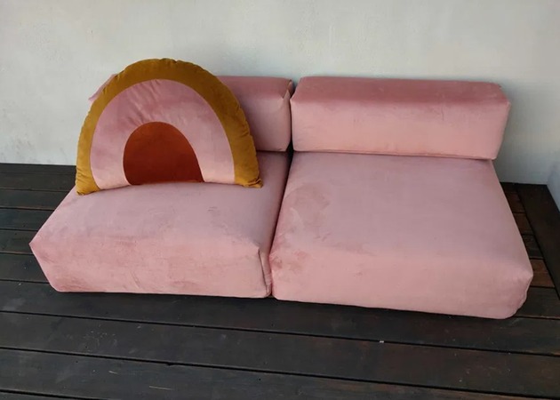 sofy i szezlongi Sofa modułowa, Puf, Futon, Materac, Poduszka podłogowa, Siedzisko