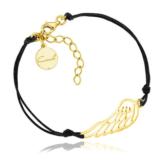 Bransoletka sznurkowa skrzydło - srebro 925 Coccola JEWELLERY