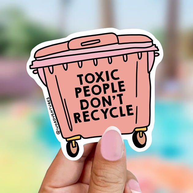 naklejki i wlepy Naklejka - Toxic People
