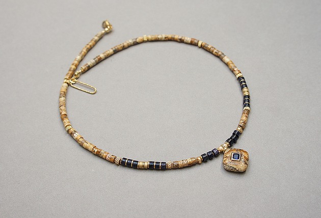 chokery Jaspis krajobrazowy choker - Szlachetna kolekcja /19.04.26/