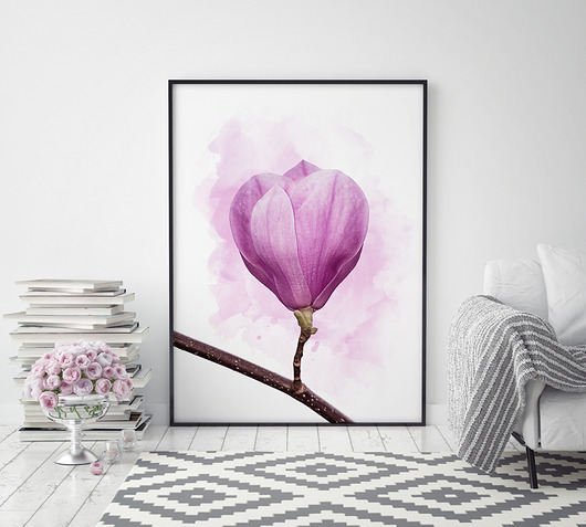 Plakat Magnolia B2 - 50x70 cm HOG STUDIO