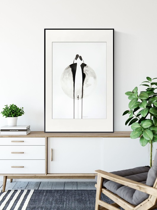 grafika 50X70 cm wykonana ręcznie, plakat Krystyna Siwek Art