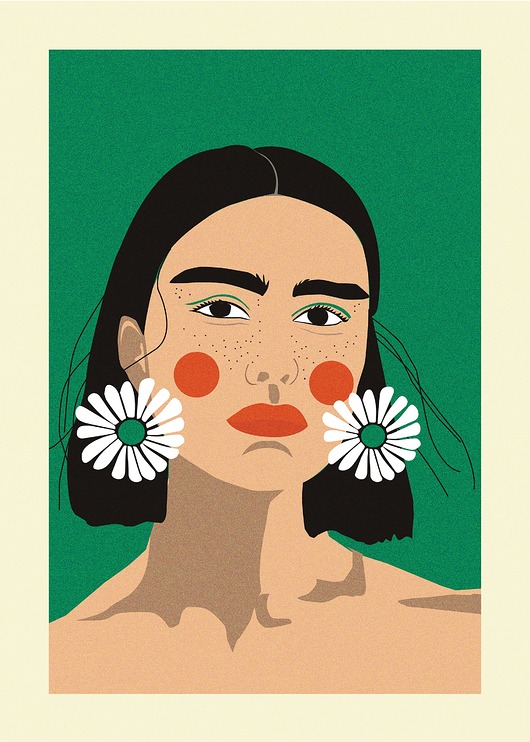 Plakat Daisy Girl Joanna Plizga