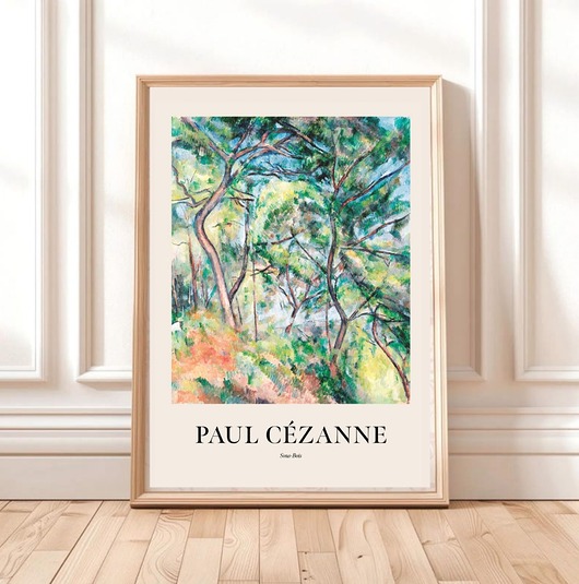 plakaty PLAKAT wystawowy, Paul Cezanne, kolorowy obraz