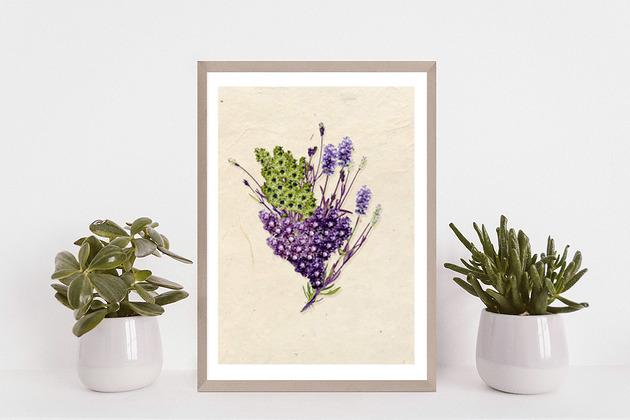 plakaty Plakat z lawendą, rustykalny