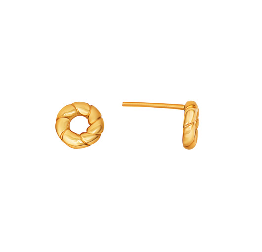 Kolczyki pozłacane Obwarzanki  Hetman Jewelry