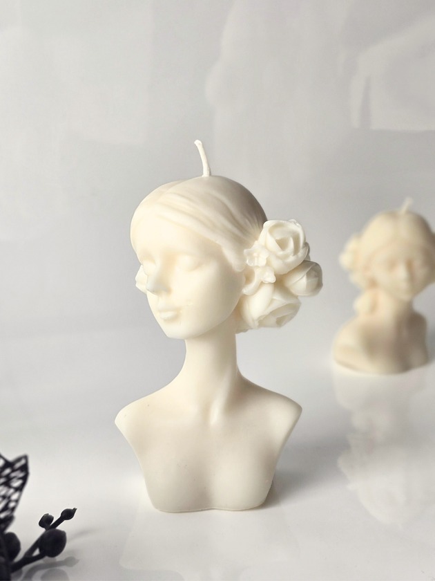 świeczniki i świece Świeca sojowa dekoracyjna Anthea 15 cm