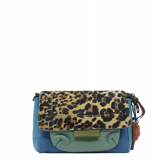 torby na ramię Torebka skórzana, miękka, na ramię długi pasek oryginalna zero waste OLIVKA