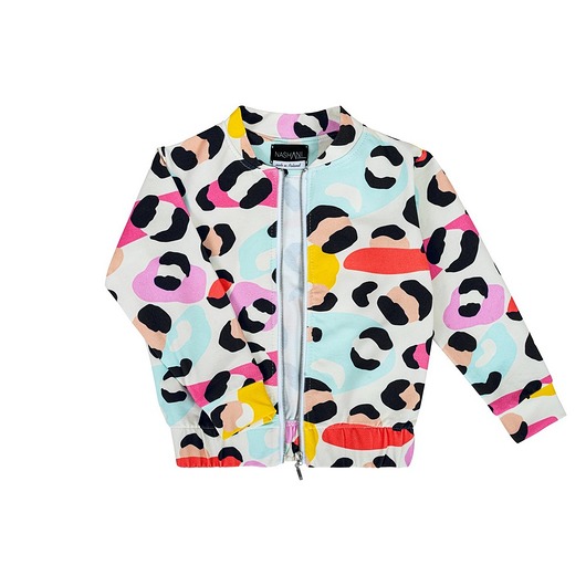 bluzy dla dziewczynki Bluza bomberka ze stójką dziecięca nepal