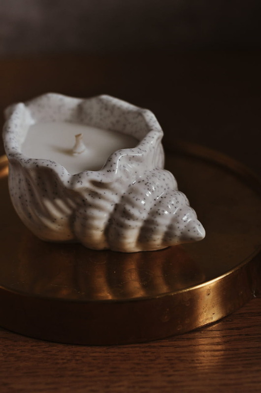 świece zapachowe Świeca sojowa Muszelka Art 45 g Piegusek