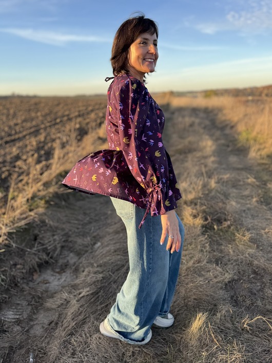 bluzki z długim rękawem damskie Bluzka Purple Breeze