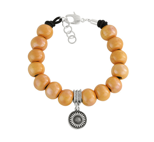 Hoop -mustard with flower. M A N D A L A