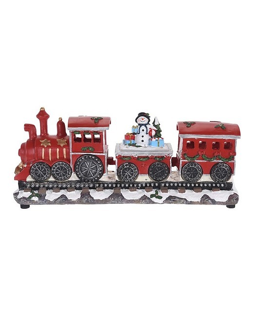 Dekoracja Świąteczna Pociąg LED 39 cm Snowman MIA home