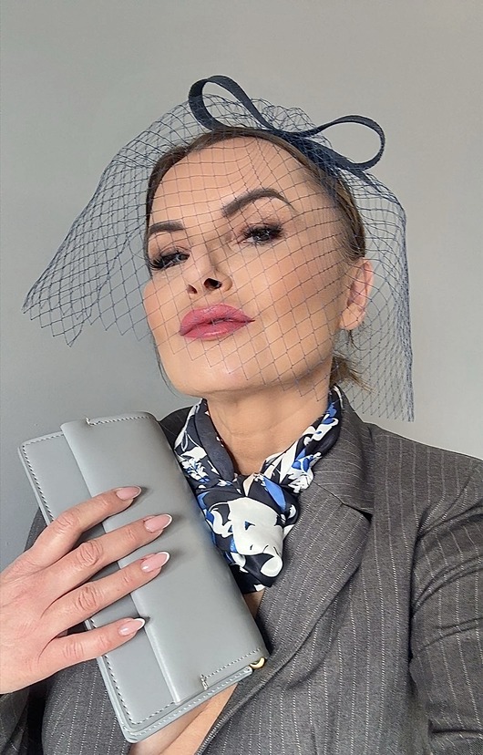 fascynatory Fascynator filcowy MIA granat  /oraz inne kolory