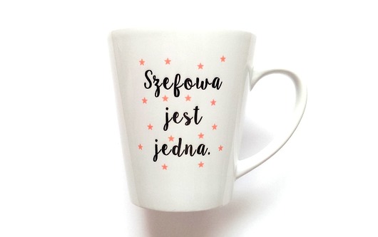 Kubek Latte SZEFOWA JEST JEDNA FarrowDesign