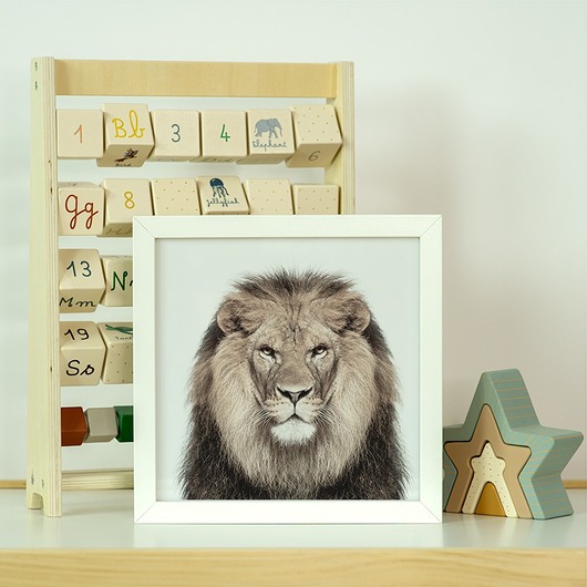 lampy do pokoju dziecka Lightbox - Lampka Nocna Z Lwem Do Pokoju Dziecka