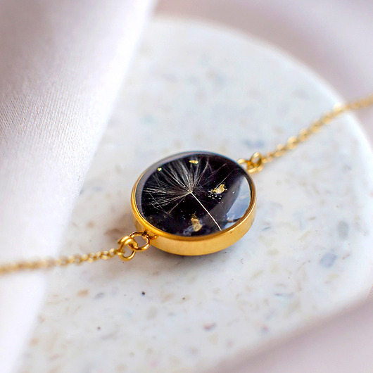 wisiory Wisiorek z rzęsek dmuchawca