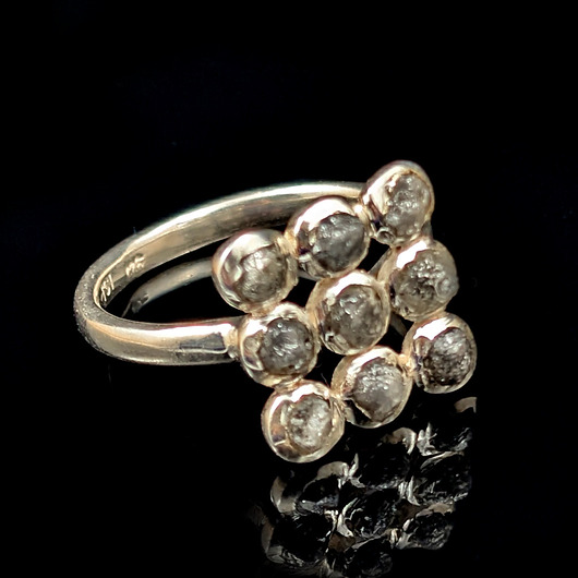 pierścionki srebrne Pierścionek 9 diamonds