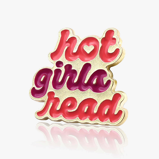 przypinki Pins "Hot girls read"