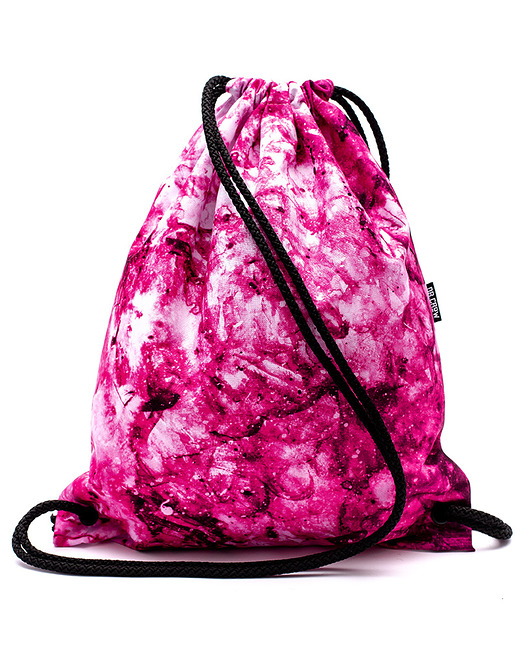 torebki, worki i plecaki dziecięce Worek Plecak Wodoodporny DR.CROW Marble Pink