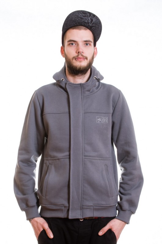 IMPULS bluza męska grey SLOGAN