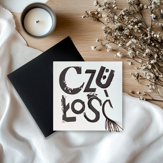 grafiki i ilustracje Czułość #01 - grafika haftowana