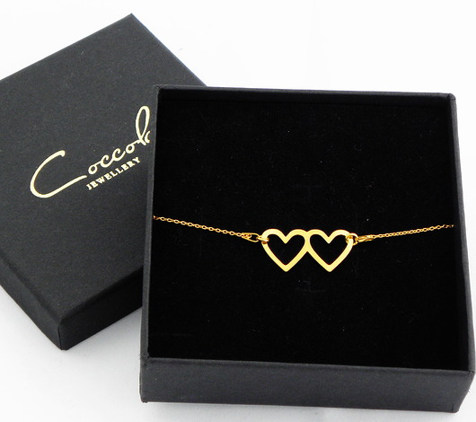 Złota bransoletka serduszka ZK2a Coccola JEWELLERY