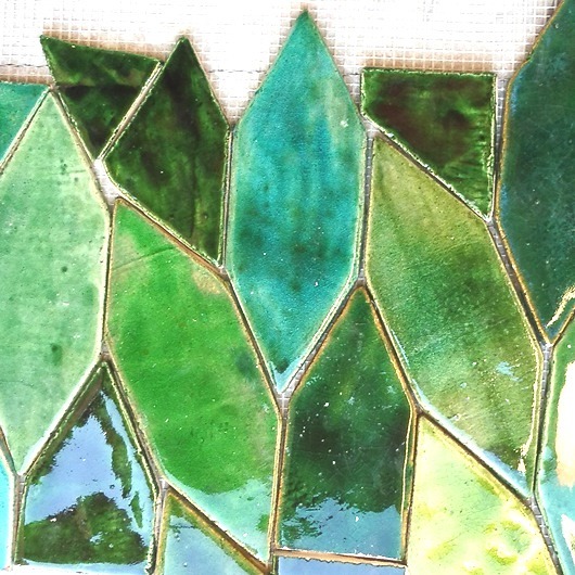Fogliame plaster artkafle