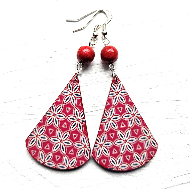 kolczyki drewniane Nie zapomnę